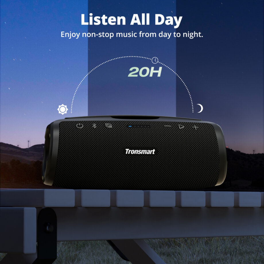 TRONSMART φορητό ηχείο Mirtune S100, 50W, Bluetooth, 8000mAh, IPX7, μαύρο