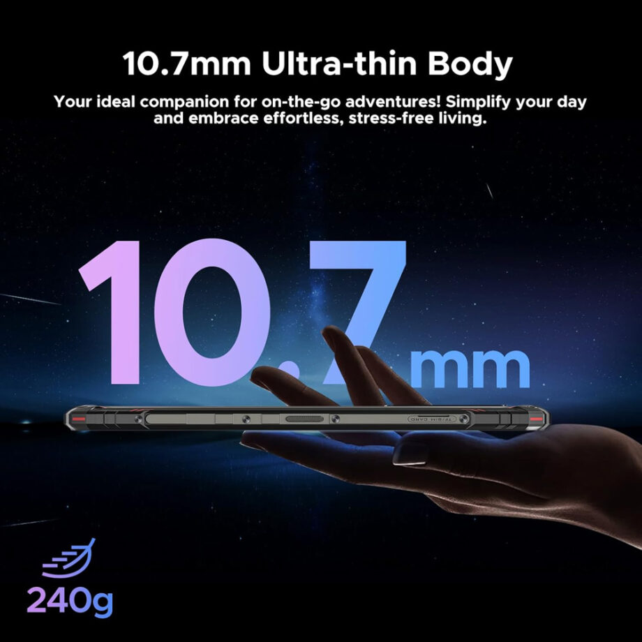 DOOGEE smartphone Blade 10, 6.56", 4/128GB, 5150mAh, IP68/IP69K, μαύρο